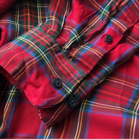 RALPH LAUREN Multi-color Plaid Long Sleeves Blouse – Women's Large - Picture 6 of 11